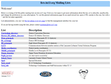 Tablet Screenshot of lists.iu13.org
